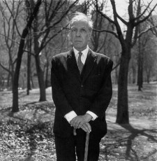 Poet, essayist Jorge Luis Borges in Central Park by Diane Arbus (1969)