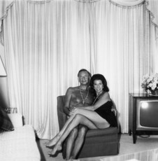 Novelist and actress Jacqueline Susann and her husband Irving Mansfield, Beverly Hills by Diane Arbus (1969)