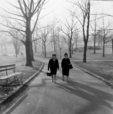 Two ladies walking in Central Park by Diane Arbus (1963)