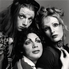 Jackie Curtis, Holly Woodlawn, Candy Darling, actresses by Richard Avedon (1972)