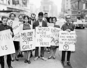 Ban the Bombers protest march, New York by Richard Avedon (1963)