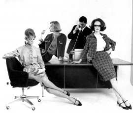 Jean Shrimpton, Tania Mallet, Grace Coddington by David Bailey (1962)