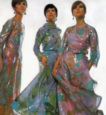 Jean Shrimpton, Donna Mitchell, Nicole de la Marge by David Bailey (1967)