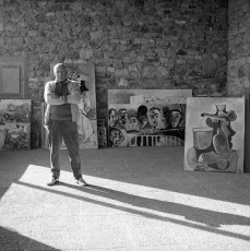 Pablo Picasso (at his home in Mougins) by Cecil Beaton (1965)