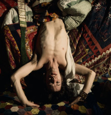 Mick Jagger on the set of Performance by Cecil Beaton (1968)