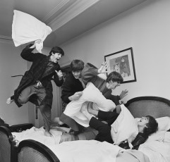 The Beatles, Pillow Fight, Paris by Harry Benson (1964)