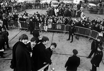 The Beatles Arriving in NYC by Harry Benson (1964)