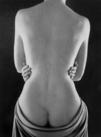 Draped Torso with Hands by Ruth Bernhard (1962)