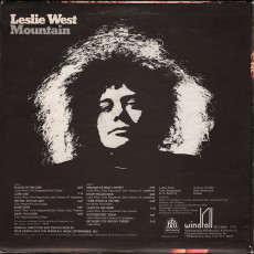Leslie West / MOUNTAIN (1969) back - photo by Joel Brodsky