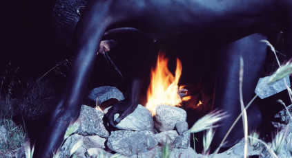 Donyale Luna (shut for Playboy) by Luigi Cazzaniga (1974)