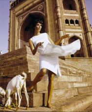 Wilhelmina Cooper by Henry Clarke (1964)