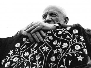 Picasso at the Arena of Frejus by Lucien Clergue (1962)