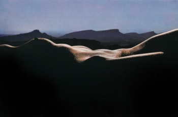 Nude with leases by Lucien Clergue (1973)