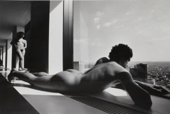 Male nude at La Defense by Lucien Clergue (1978)