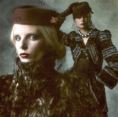 Jean Shrimpton, Barbara Miller by Brian Duffy (1973)