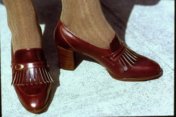 Model's Feet Wearing Julianelli Shoes by Arthur Elgort (1976)
