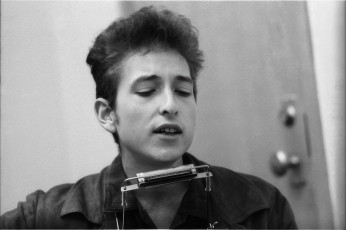 Bob Dylan, Backstage, NYC by Barry Feinstein (1964)