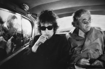 Bob Dylan, Albert Grossman, London by Barry Feinstein (1966)