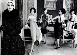 Audrey Sedor, Hiroko Matsumoto, Orla Ni Shiochain, Agathe Daems by Burt Glinn (1960)
