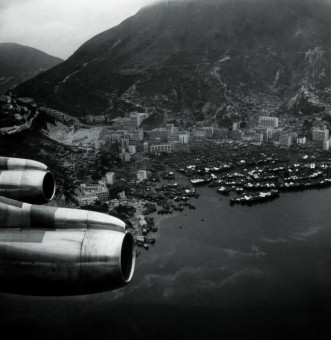 Approach over the rooftops of Hong Kong by F.C. Gundlach (1961)