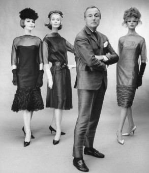 Heinz Schulze-Varell (couturier) with Rita Jaeger, Eva Schaper, Lissy Schaper by F.C. Gundlach (1961)