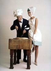 Maurice Chevalier with Margo McKendry by William Helburn (1963)