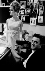 Deborah Dixon with Federico Fellini by Frank Horvat (1962)