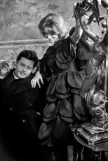 Deborah Dixon with Massimo Mastroianni by Frank Horvat (1962)
