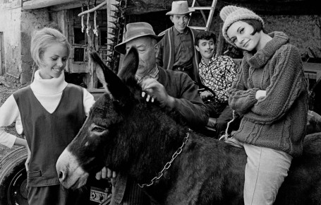 Agathe Daems and donkey by Frank Horvat (1960)