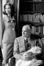 Alberto Moravia, China Machado by Frank Horvat (1962)