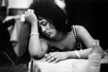 Calcutta, India, Christmas night at the sailor's bar, hostess by Frank Horvat (1962)