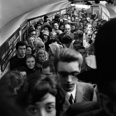 In the metro before General de Gaulle's funeral, Paris by William Klein (1970)