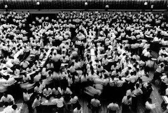 Stock Exchange, Tokyo by William Klein (1961)