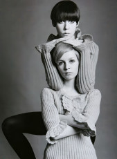 Twiggy, Peggy Moffitt by Barry Lategan (1968)