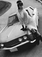 Wilhelmina Cooper with BUICK RIVIERA by Gene Laurents (1964)