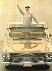 Wilhelmina Cooper with CADILLAC by Gene Laurents (1964)