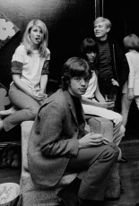 Baby Jane Holzer, Mick Jagger, Peggy Moffitt, Andy Warhol by David McCabe (1965)