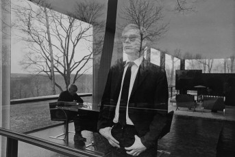 Andy Warhol, Philip Johnson in the Glass House by David McCabe (1964)