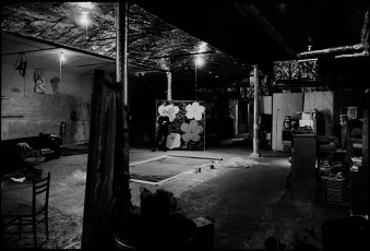 Andy Warhol at the Factory by David McCabe (1965)