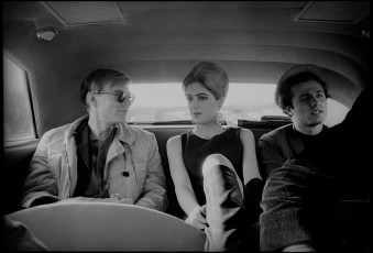 Andy Warhol, Edie Sedgwick, Gerard Malanga by David McCabe (1965)