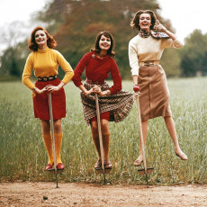 Models On Pogo Sticks by Frances McLaughlin-Gill (1960)
