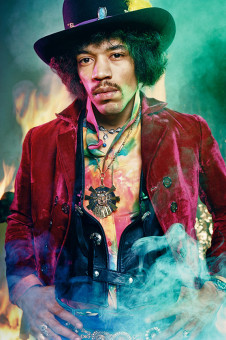 Jimi Hendrix by David Montgomery (1967)