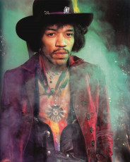 Jimi Hendrix by David Montgomery (1967)