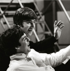 Paul McCartney, John Lennon at Wembley Studiosin by Terry ONeill (1964)
