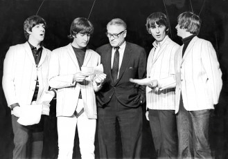 The Beatles with Laurence Olivier by Terry O’Neill (1964)