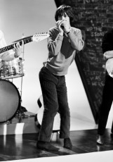 Mick Jagges performs on the "Thank Your Lucky Stars" TV show by Terry ONeill (1964)