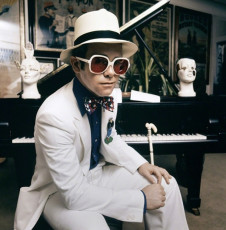 Elton John, Diana Ross by Terry O’Neill (1975)
