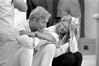 Michael Caine, Candice Bergen on the set of THE MAGUS by Terry O'Neill (1967)