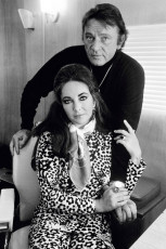 Richard Burton (welsh actor) with his wife Elizabeth Taylor during the filming of VILLAIN by Terry O'Neill (1971)