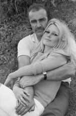 Brigitte Bardot, Sean Connery before the filming of SHALAKO by Terry O'Neill (1968)